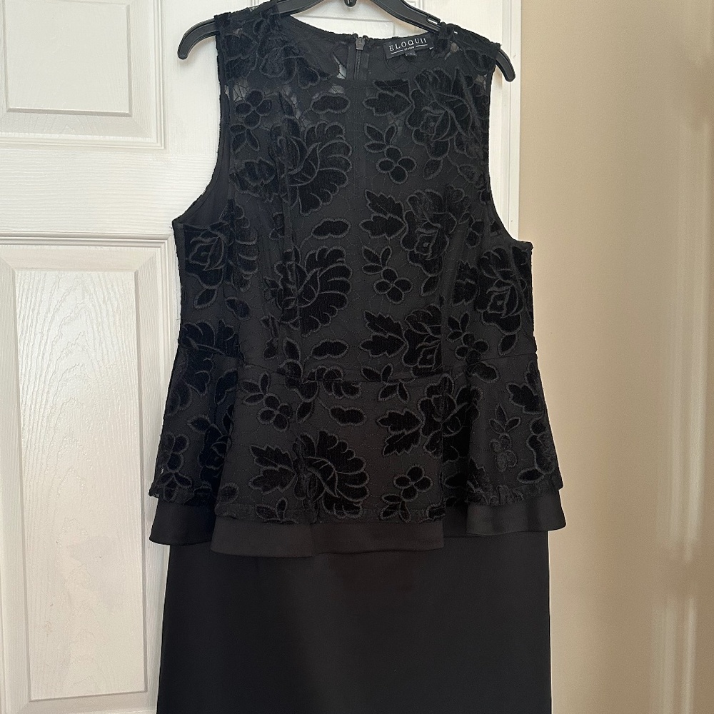1 piece lace peplum top dress